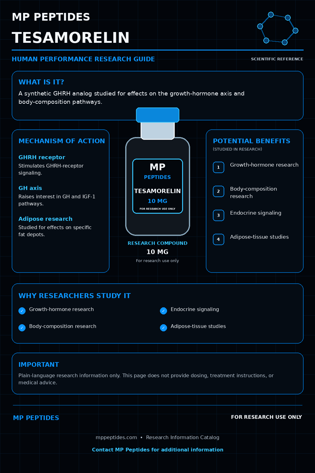 Tesamorelin research guide